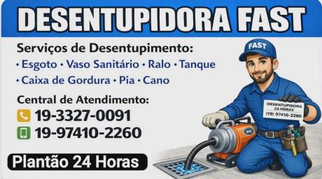 Desentupidora no Parque Industrial em Campinas 19-97410-2260